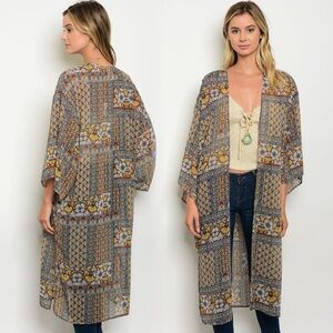Bohemian Floral Oversized Kimono